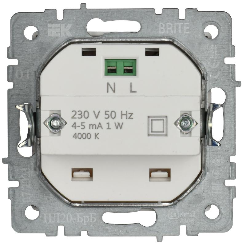 BRITE Подсветка LED встраиваемая ПЛ20-БрБ белый | BR-FL20-K01 | IEK — миниатюра 3