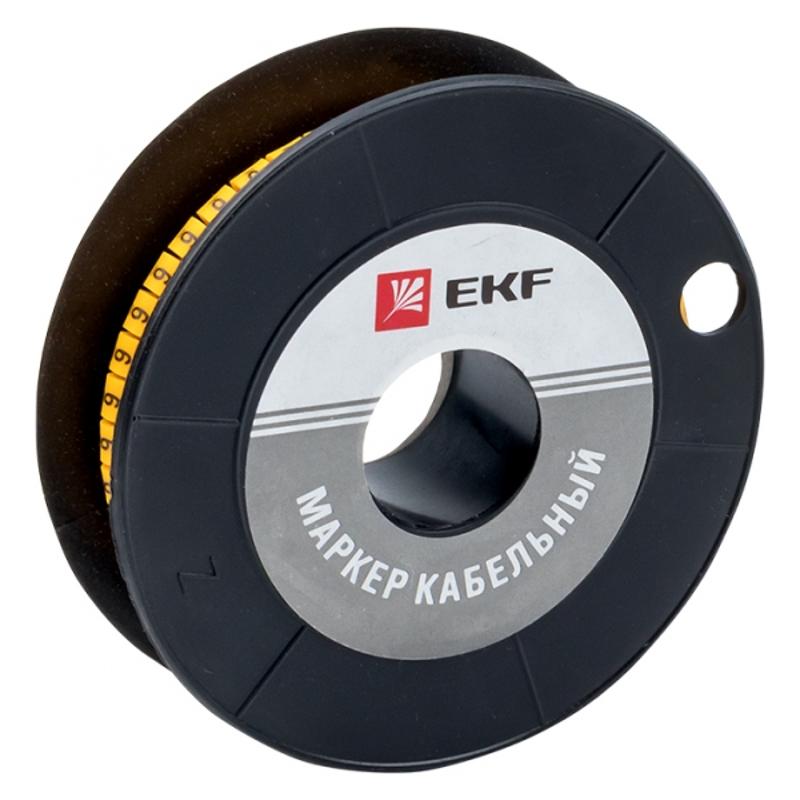 Маркер-кабельный 6,0кв.мм "6" (500шт.) (ЕС-3) EKF PROxima | plc-KM-6-6 | EKF — EKF