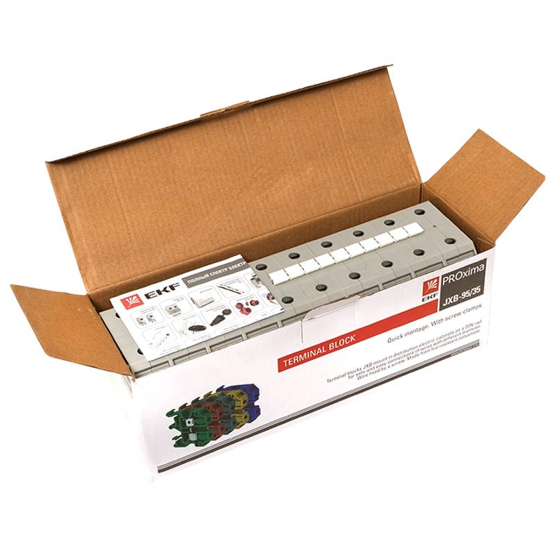 Колодка клеммная JXB-95/35 серая EKF PROxima | plc-jxb-95/35gy | EKF — миниатюра 3