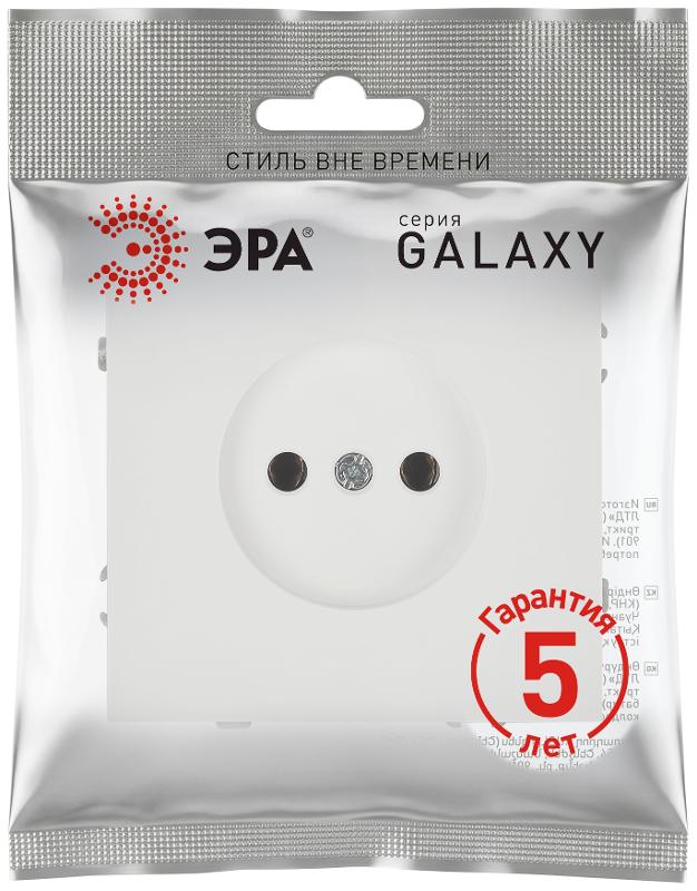 Розетка Galaxy 15-2106-08 без заземления 2P 16А-250В IP20 белый матовый | Б0071696 | ЭРА — миниатюра 2