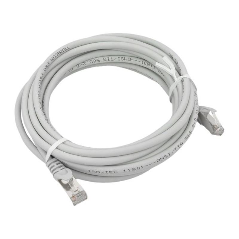 Патч-корд TERACOM PRO Cat.5E экранированный FTP оболочка LSZH серый (5,0м) | TRP-5EFTP-LSH-5M-GY | EKF — EKF