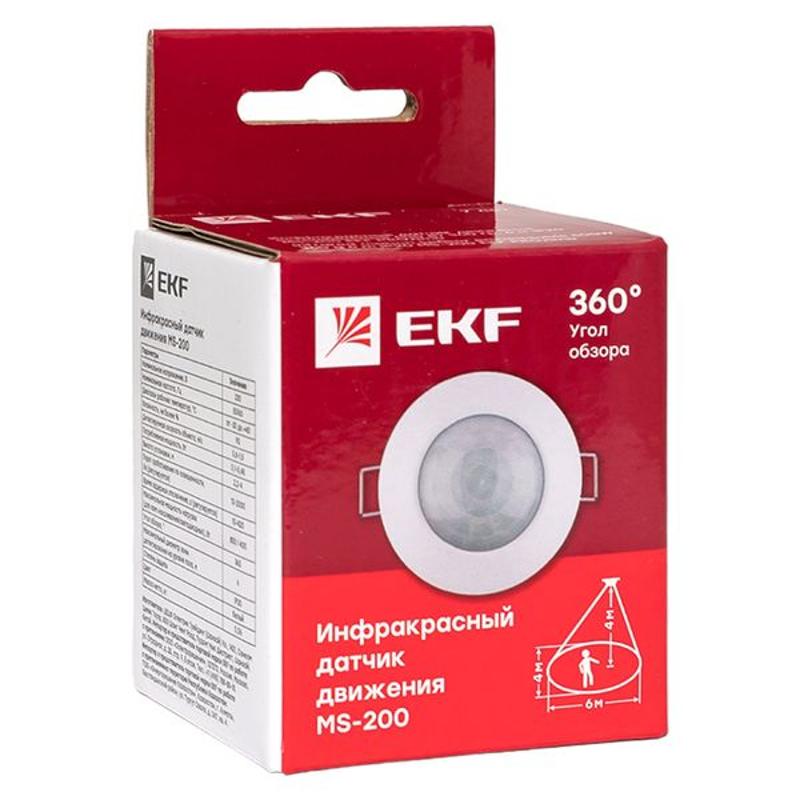 Датчик движения ИК встраиваемый  800Вт 360гр. до 6м IP20 dd-ms-200 EKF | dd-ms-200 | EKF — миниатюра 20