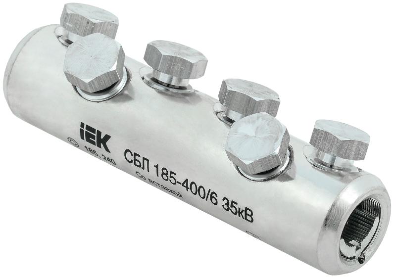 Соединитель болтовой луженый СБЛ 185-400/6 35кВ | UCB11-185-400-06-35 | IEK — IEK (ИЭК)