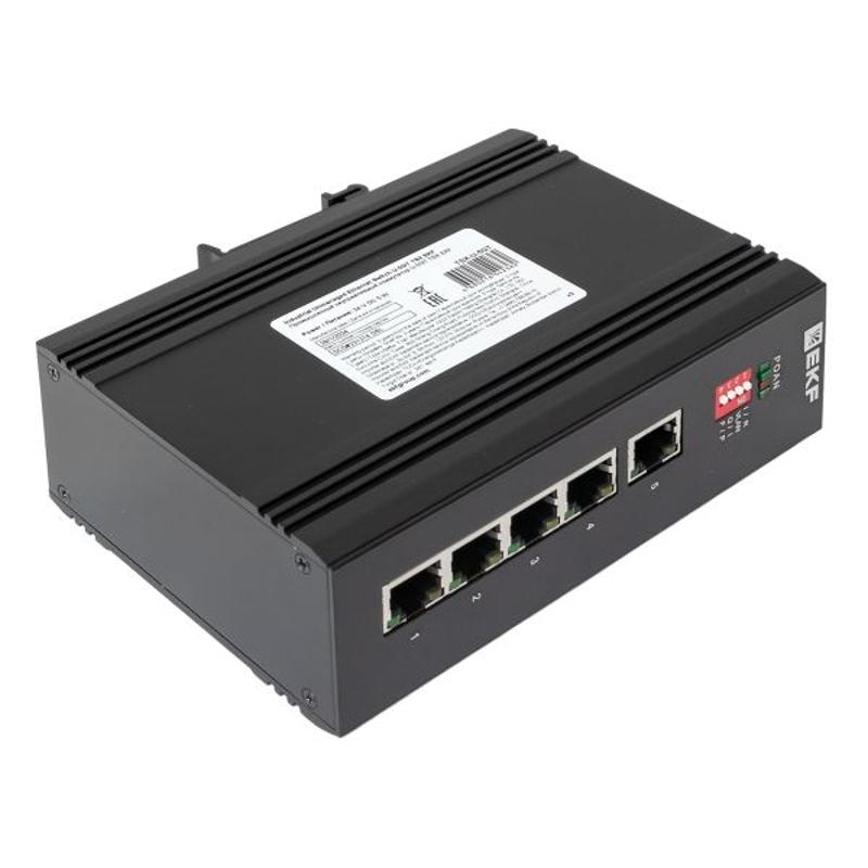 Промышленный неуправляемый коммутатор U-5GT, 5 портов 10/100/1000Base-T(X) RJ45, монтаж на динрейку TSX |TSX-U-5GT|EKF — миниатюра 20