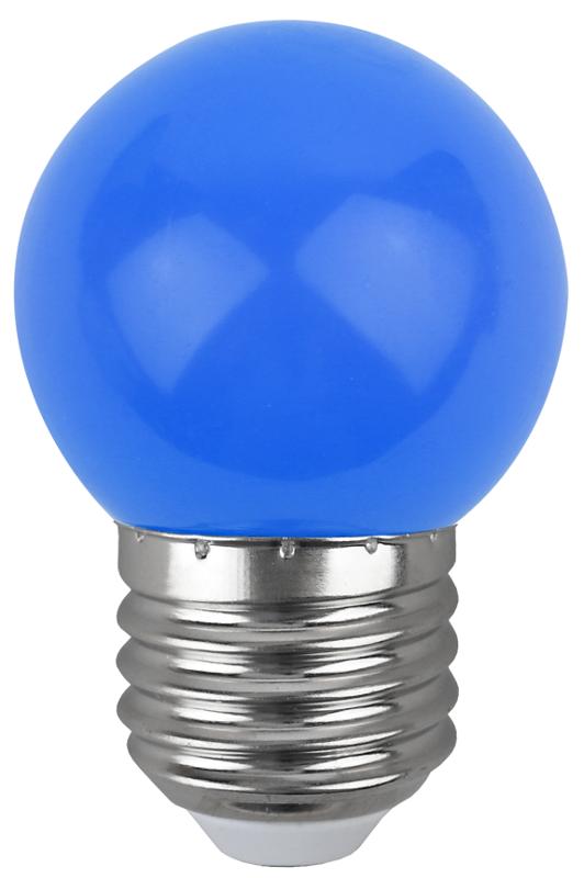 Лампы cветодиодные ERABL45-E27 LED Р45-1W-E27 (диод. шар син., 4SMD, 1W, E27, для белт-лайт) (10/100/6000) | Б0049573 | ЭРА — миниатюра 4