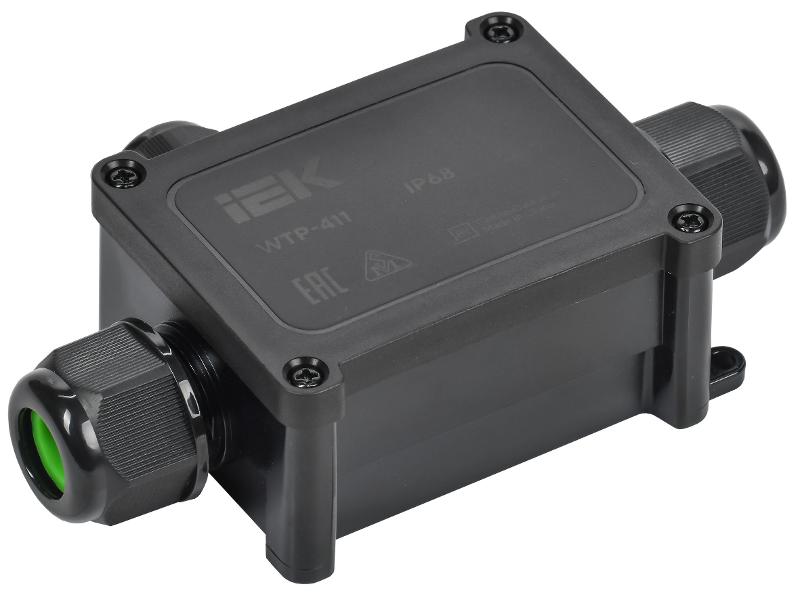 Коробка распред. герметичная WTP-411 3 ввода IP68 | UWB20-T-450-40-03-68 | IEK — IEK (ИЭК)