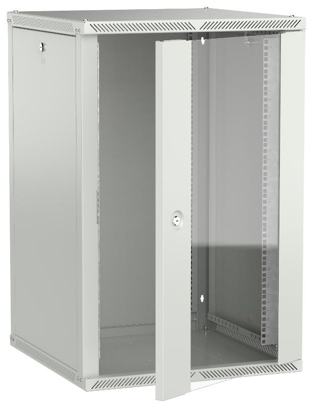 ITK LINEA W Шкаф 18U 600х600мм дверь стекло серый 2.0| LWR3-18U66-GF-2| ITK — ITK