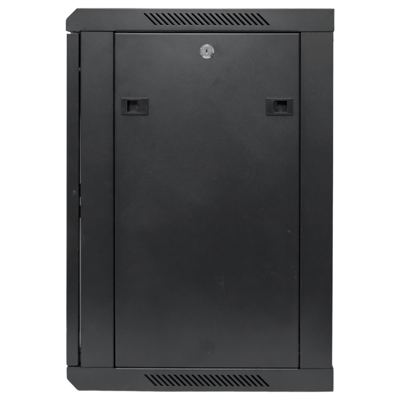 Шкаф настенный 19" TERACOM PRO 12U 600х600 мм дверь стеклянная с замком-ручкой чёрный|TRP-WLL-1266-40B|EKF — миниатюра 12