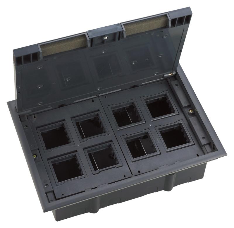 MultiDesk Люк на 16 модулей IP40 для фальшпола с монтажной коробкой, тип MDK10 | MDK10116 | SE — Systeme Electric