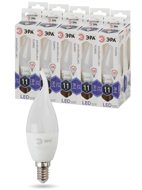 Лампа светодиодная LED 11Вт Е14 6000К smd BXS-11w-860-E14 | Б0032994 | ЭРА — миниатюра 2