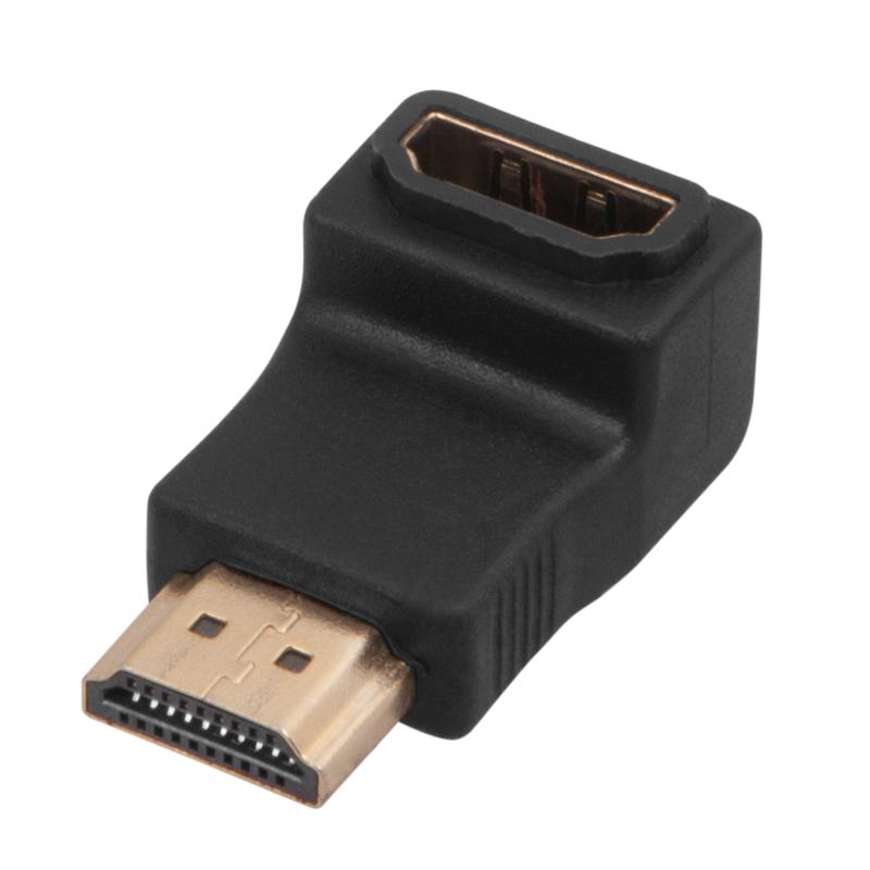 Переходник штекер HDMI - гнездо HDMI, угловой | 17-6805 | REXANT — REXANT