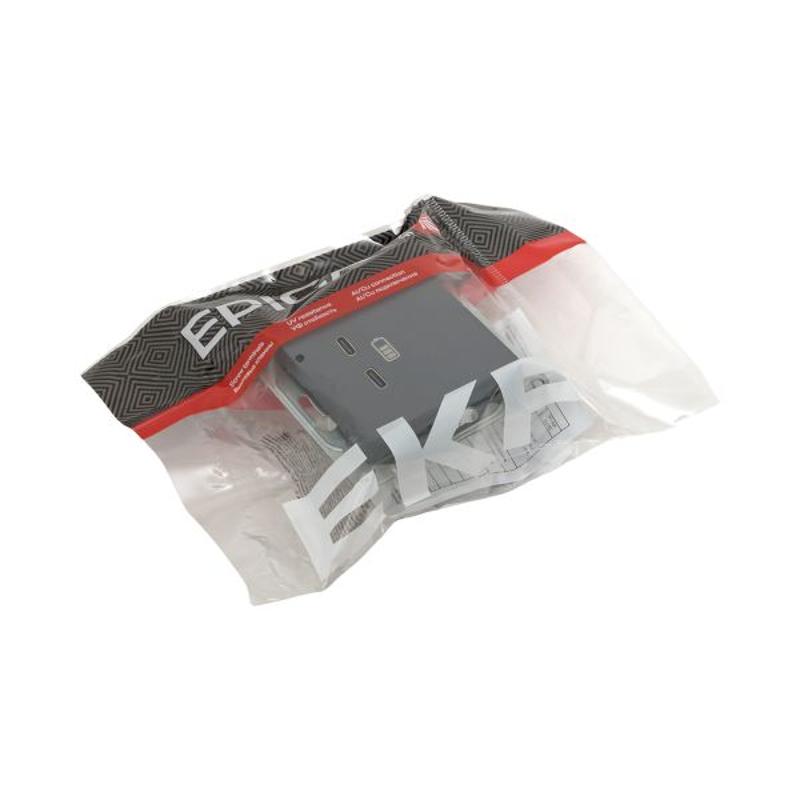 Механизм розетки USB-C - 2шт, графит Эпика  |UP1-SOG-2USBC| EKF — миниатюра 12