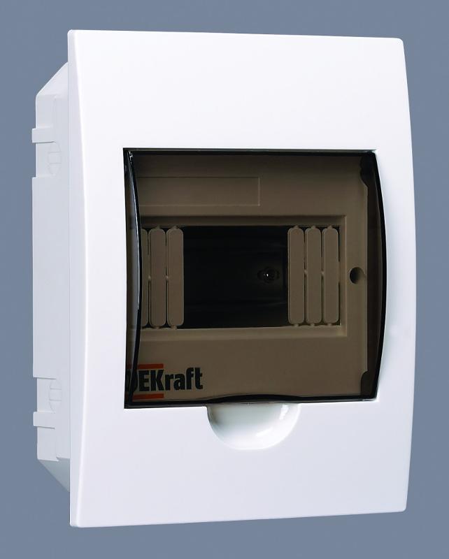 Корпус пластиковый встраиваемый 6 модулей, IP41, ЩРВ-П-6 | 31002DEK | DEKraft — DEKraft