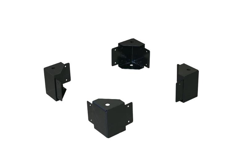 DekraftUno Угловые элементы цоколя 100мм, RAL9005, 4шт | 32876DEK | Dekraft — DEKraft