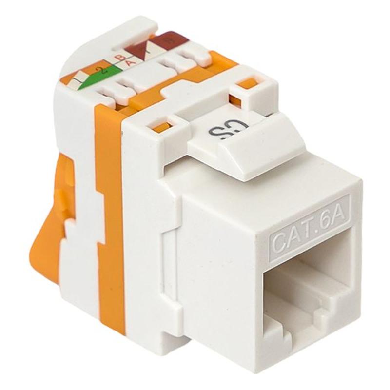 Модуль Keystone TERACOM CS Cat.6A неэкранированный 110 IDC 180 градусов самозажимной (Toolless) оранжевый | TRCS-KSTN-RT180-6AUTP-OR | EKF — миниатюра 13