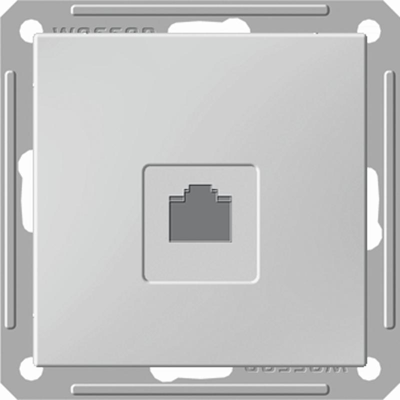 W59 Матовый хром Розетка компьютерная 1-ая RJ45 кат.5e | RSI-152K5E-5-86 | SE — Systeme Electric