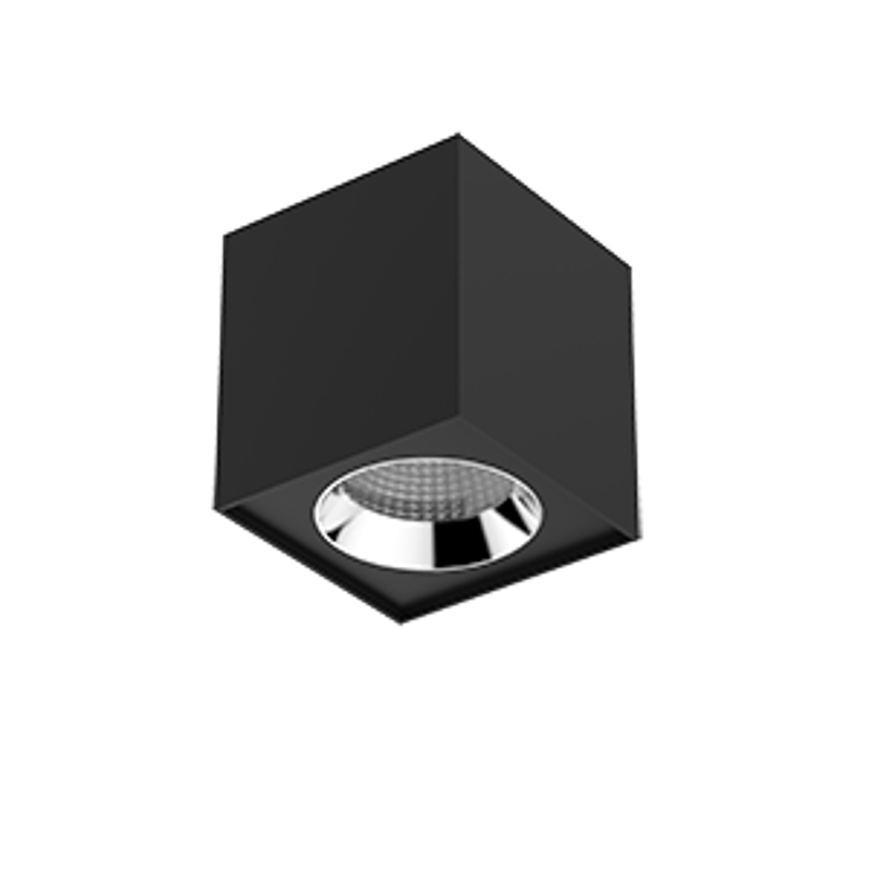Светильник светодиодный DL-02 Cube накладной 125*135 20W 4000K 35° RAL9005 черный муар | V1-R0-T0360-20000-2002040 | VARTON — фото 1 | Sento