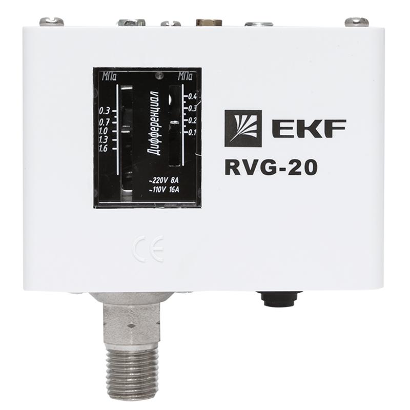 Реле избыточного давления EKF RVG-20-1,6 (1,6 МПа) | RVG-20-1,6 | EKF — миниатюра 18