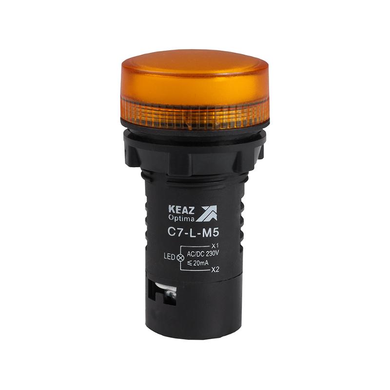 Лампа C7-L-M5 светодиодная желтая 230 В AC/DC XB7EV05MP | 362161 | КЭАЗ — КЭАЗ (Курский электроаппаратный завод)