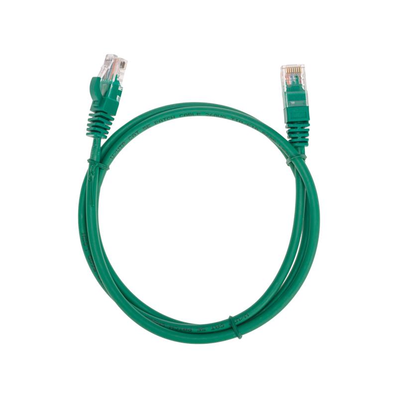 Патч-корд U/UTP, CAT 5e, RJ45-RJ45, 26AWG, LSZH, зеленый, 1м REXANT | 02-0106-1 | REXANT — фото 1 | Sento