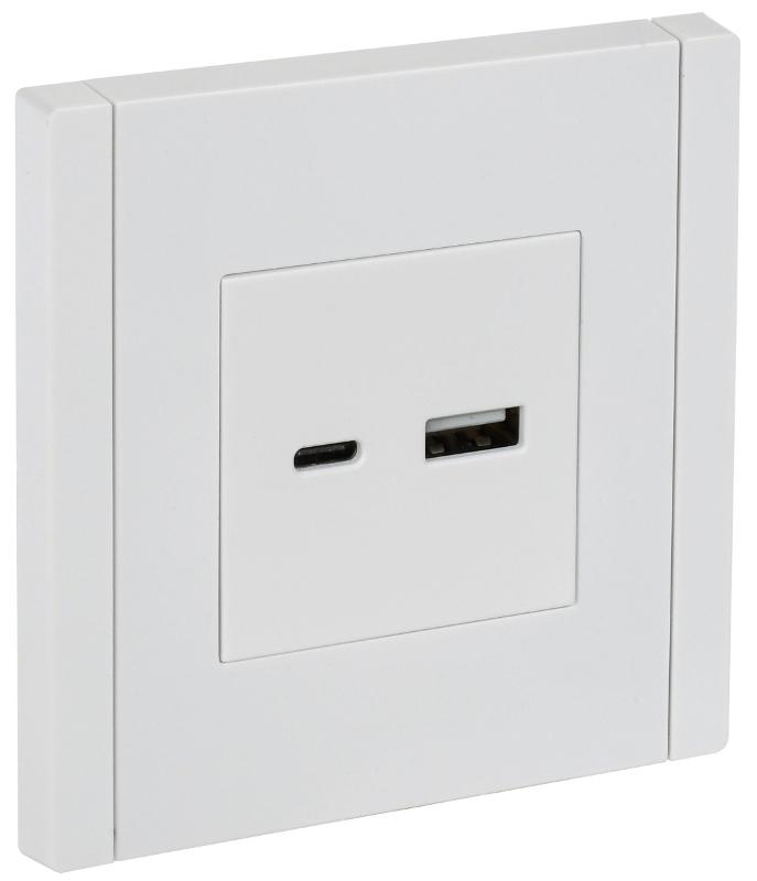 FORTE&PIANO Розетка USB A+C 18Вт FP251 белый | FP-U22-018-K01 | IEK — IEK (ИЭК)