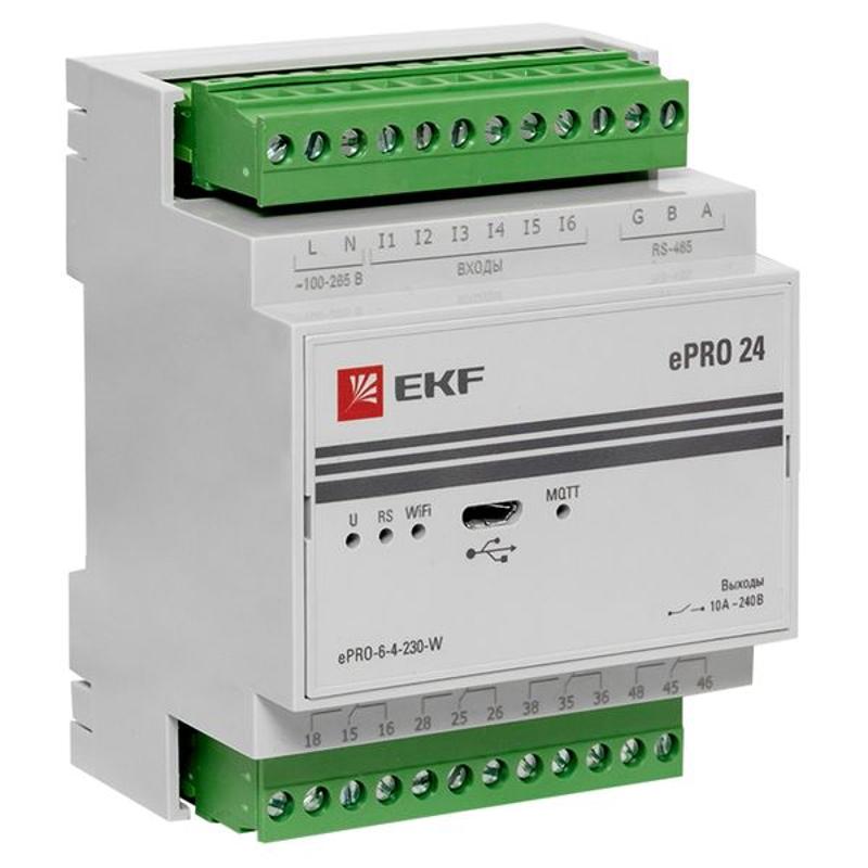 Модуль базовый ePRO удаленного управления 6вх\4вых 230В WiFi PROxima | ePRO-6-4-230-W | EKF — EKF