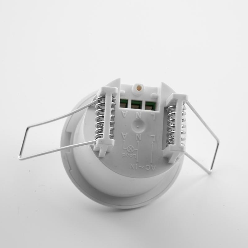 Датчик движения и освещенности SEN50 230V 500W 6m 360° (встраиваемый mini) белый | 22066 | FERON — миниатюра 5