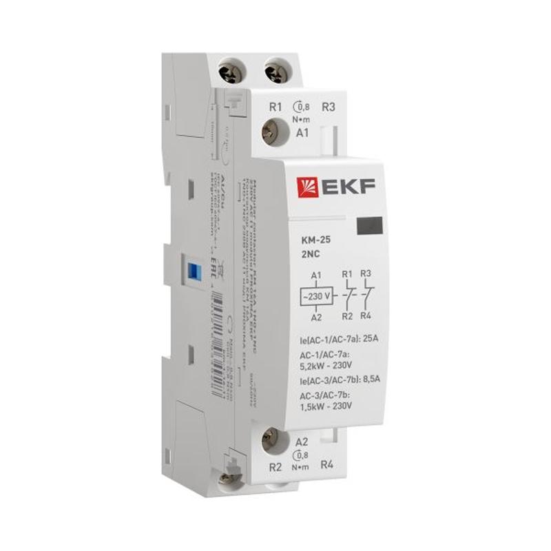 Контактор модульный КМ 25А 2NC (1 мод.) PROxima| km-1-25-02 | EKF — миниатюра 12
