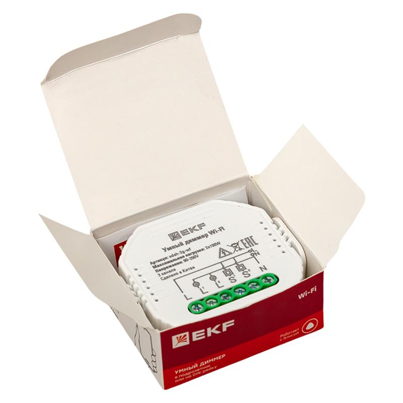Умный диммер в подрозетник 2-канальный Wi-Fi  Connect |sdsh-2g-wf| EKF — миниатюра 13