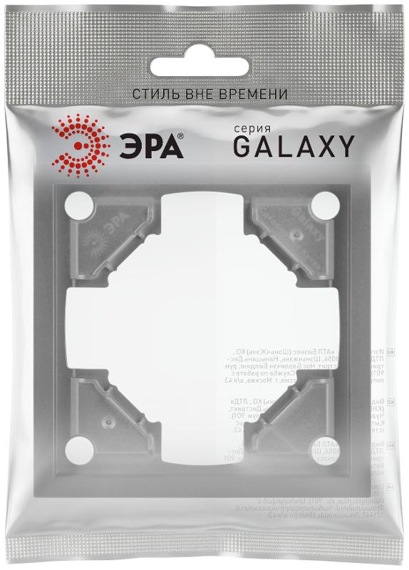 Рамка для розеток и выключателей Galaxy 15-5001-06 на 1 пост графит | Б0070839 | ЭРА — миниатюра 3