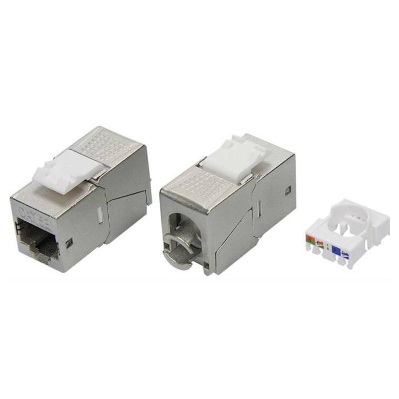 Модуль  Keystone RJ45 CAT5E экранированный(STP), 180 градусов,серебристый (форм-фактор S19) | RNK5EF90TL | DKC — DKC (ДКС)