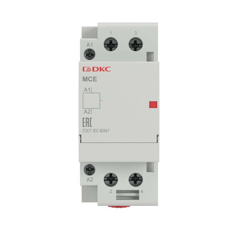Контактор модульный YON max типа MCE, 2P, 63A, 240В, 2НО | MCE-63-20-A240 | DKC — миниатюра 2