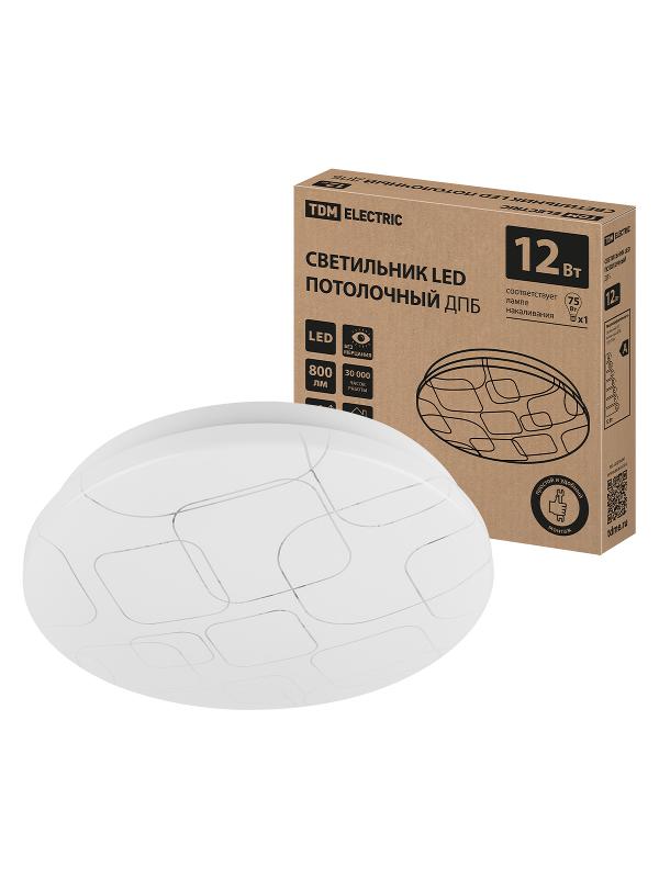 Светильник LED потолочный ДПБ 03, 12 Вт, 4000 К, Геометрия, | SQ0329-9005 | TDM — TDM ELECTRIC