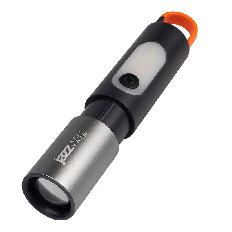 Фонарь светодиодный ручной Accu1-L5W/L3W-bk, Li-Ion | .5048812 | Jazzway — миниатюра 2