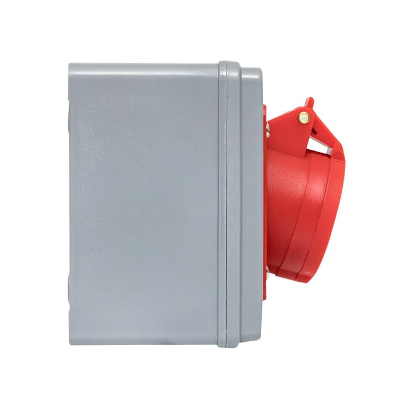 Розетка с блокировкой и выключателем 1414 3Р+РЕ 16А 380В IP44 EKF | ps-1414-16-380 | EKF — миниатюра 5