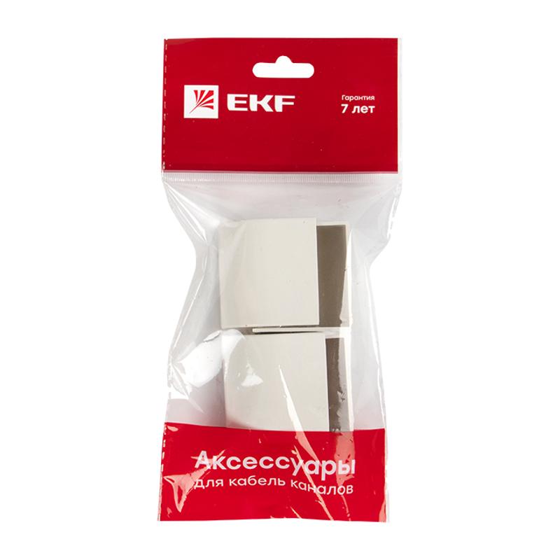 Заглушка (40х25) (4 шт) Plast EKF PROxima Белый  |  ecw-40-25x4 |  EKF — миниатюра 7