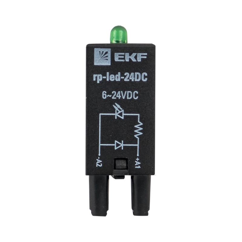 Модуль светодиодный 24 VDC для промежуточных реле RP EKF AVERES | rp-led-24DC | EKF — миниатюра 2