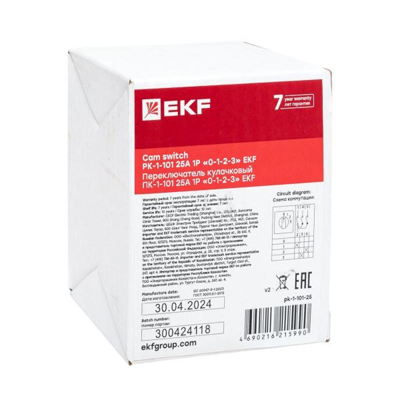 ПК-1-101 25А 1P «0-1-2-3»  |  pk-1-101-25 |  EKF  — миниатюра 6