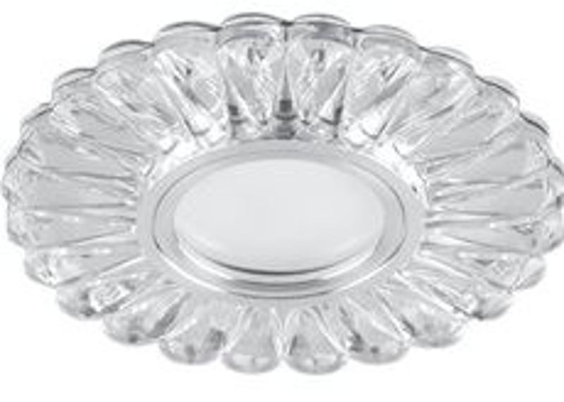 Светильник точечный встраиваемый под лампу, с LED подсветкой CD902 15LED*2835 SMD 4000K, MR16 50W G5.3, белый, хром | 28845 | FERON — Feron