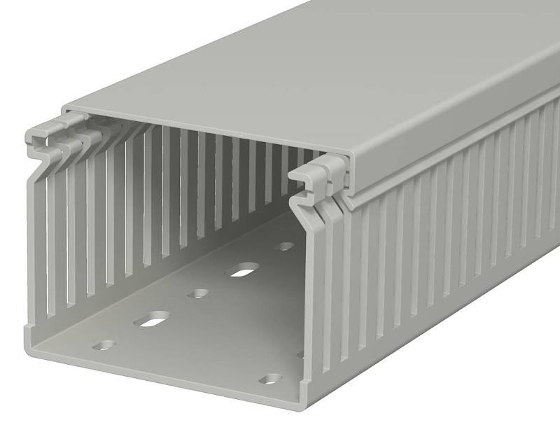 Распределительный кабельный канал LK4 60x80x2000 мм (ПВХ,серый) (LK4 60080) | 6178035 | OBO Bettermann — OBO Bettermann
