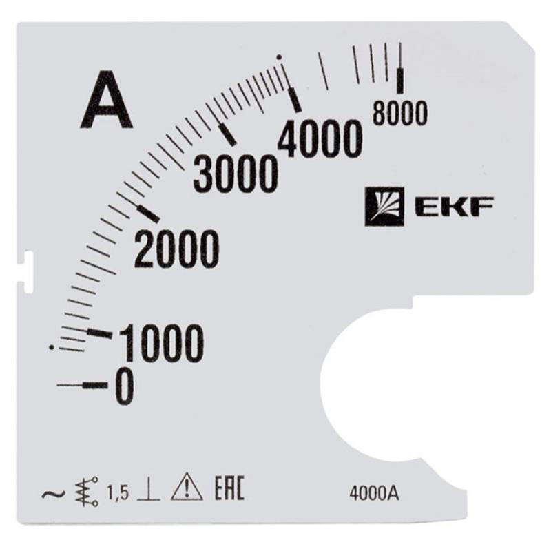 Шкала сменная для A961 4000/5А-1,5 EKF PROxima | s-a961-4000 | EKF — EKF