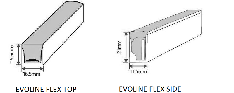 Светильник светодиодный архитектурный  EVOLINE FLEX TOP (1000) 10W 840 WH with connector Direct | 1006001630 | Световые Технологии — миниатюра 2