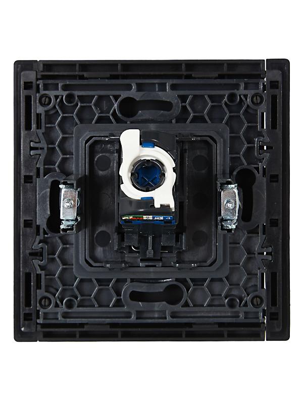 FORTE&PIANO Розетка комп. RJ45 кат.6 FP131 черный | FP-K10-2-K02 | IEK — миниатюра 3