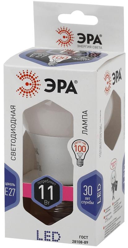 Лампа светодиодная LED 11Вт Е27 6000К smd A60-11W-860-E27 | Б0031394 | ЭРА — миниатюра 2