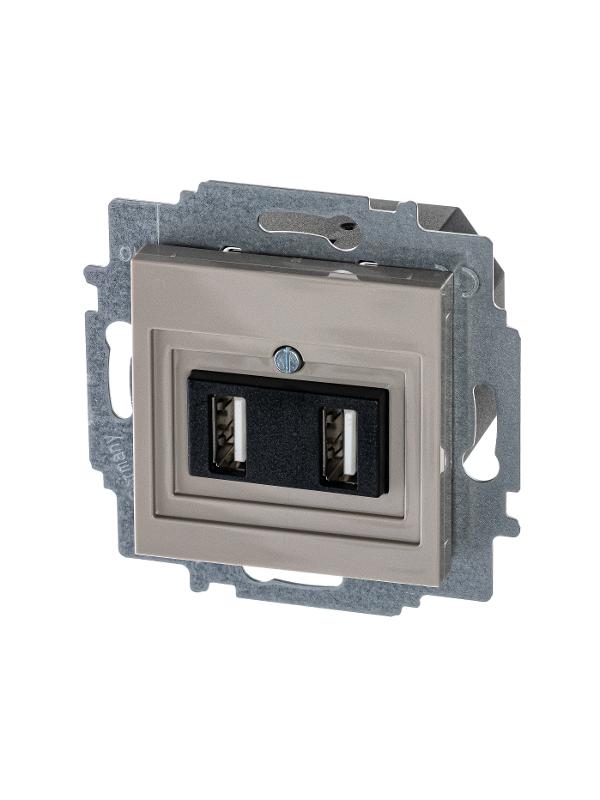 ABB Levit Кофе макиато USB зарядка 2-ая | 5014H-A00040 18W | 2CHH290040A6018 | ABB — миниатюра 5