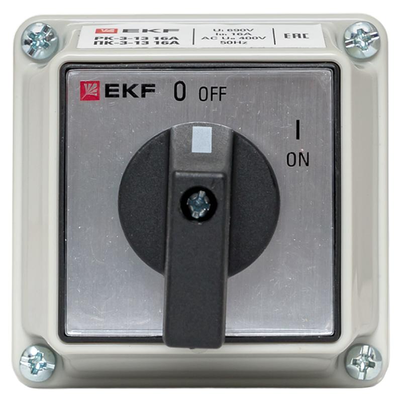 Переключатель кулачковый ПК-3-13 16А 3P "ВКЛ-ВЫКЛ" IP65 EKF PROxima | pk-3-13-16 | EKF — миниатюра 6