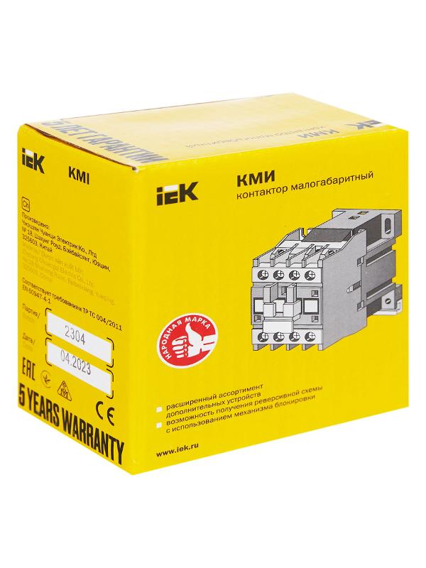 Контактор КМИ-10910 9А 230В/АС3 1НО  | KKM11-009-230-10 | IEK — миниатюра 11