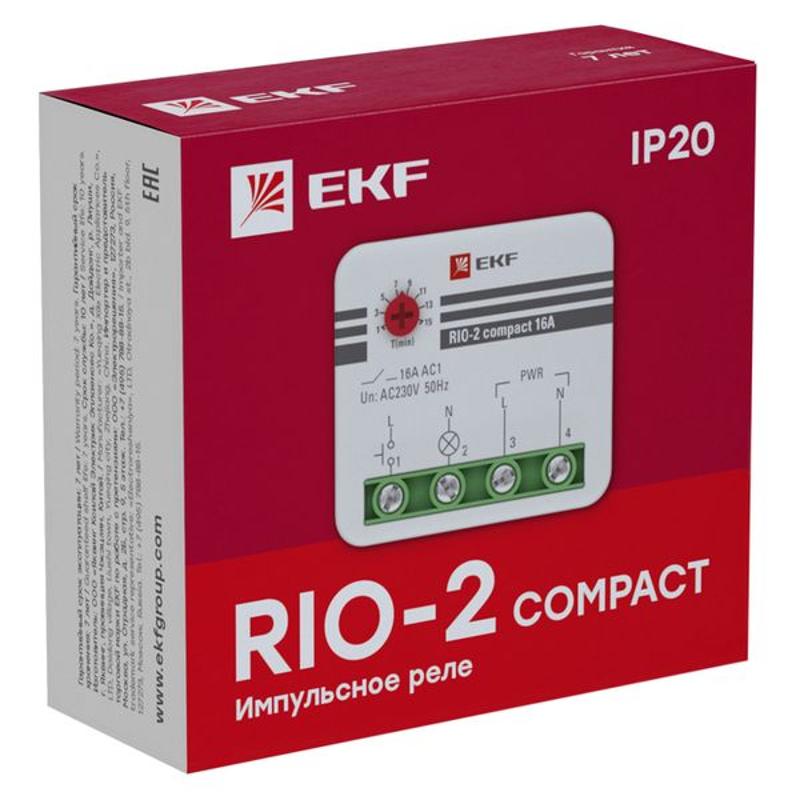 Импульсное реле RIO-2 compact 10А EKF PROxima | rio-2k-10 | EKF — миниатюра 3
