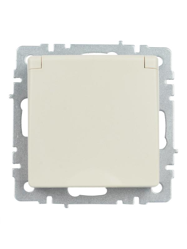 BRITE Розетка с заземлением со шторками с кр. 16А IP44 РСбш10-3-44-БрКр бежевый | BR-R16-16-44-K10 | IEK — миниатюра 6