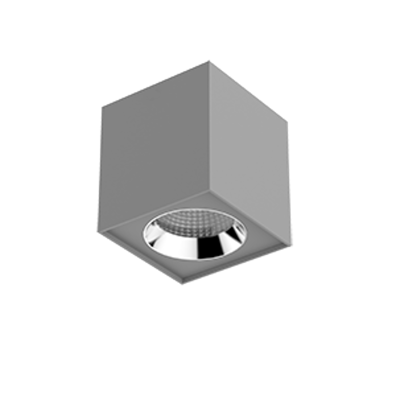 Светильник светодиодный DL-02 Cube накладной 125*135 20W 4000K 35° RAL7045 серый муар | V1-R0-H0360-20000-2002040 | VARTON — VARTON